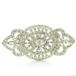 Vintage Kenneth Jay Lane KJL Art Deco Crystal Pin Brooch